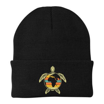Earth Day Turtle Retro Knit Cap Winter Beanie