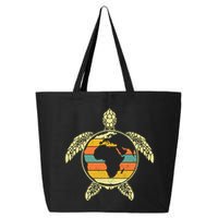 Earth Day Turtle Retro 25L Jumbo Tote