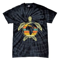 Earth Day Turtle Retro Tie-Dye T-Shirt