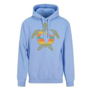 Earth Day Turtle Retro Unisex Surf Hoodie