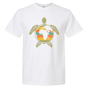 Earth Day Turtle Retro Garment-Dyed Heavyweight T-Shirt