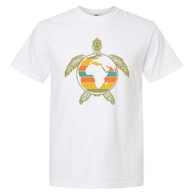 Earth Day Turtle Retro Garment-Dyed Heavyweight T-Shirt