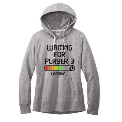 Expectant Dad To Be Gamer Pregnancy Announcement Player 3 Women's Fleece Hoodie