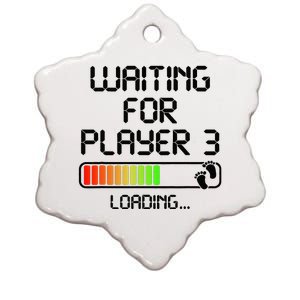 Expectant Dad To Be Gamer Pregnancy Announcement Player 3 Ceramic Star Ornament