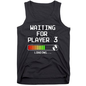 Expectant Dad To Be Gamer Pregnancy Announcement Player 3 Tank Top