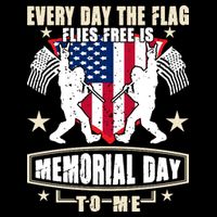 Every Day The Flag Flies Free Is Memorial Day To Me Gift Drawstring Bag