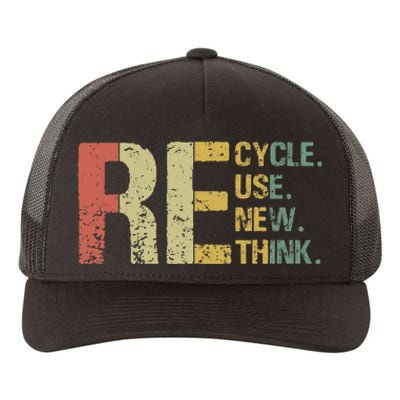 Earth Day Tee Recycle Reuse Renew Rethink Yupoong Adult 5-Panel Trucker Hat