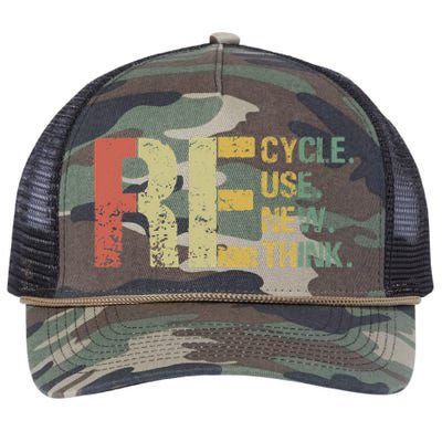 Earth Day Tee Recycle Reuse Renew Rethink Retro Rope Trucker Hat Cap