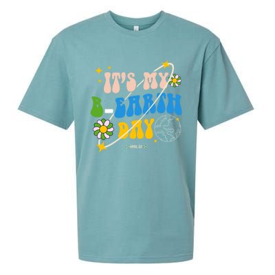 Earth Day Tee Its My Bgreat Giftearth Day Funny Birthday Earth Day Funny Gift Sueded Cloud Jersey T-Shirt