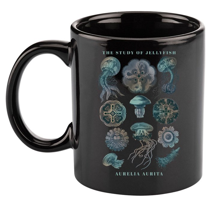 Earth Day The Study Of Jellyfish Gift 11oz C Handle Ceramic Mug