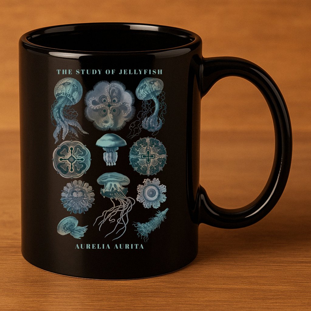 Earth Day The Study Of Jellyfish Gift 11oz C Handle Ceramic Mug