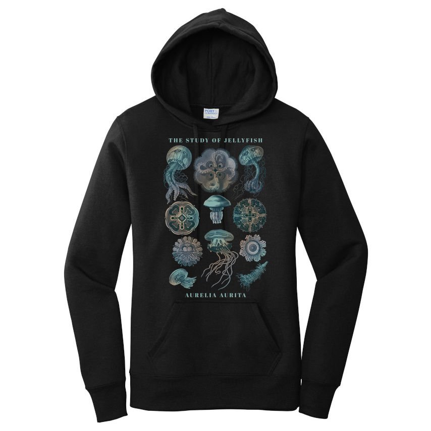 Earth Day The Study Of Jellyfish Gift Women's Pullover Hoodie