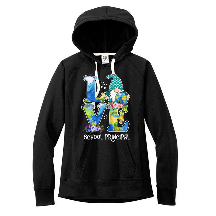 Earth Day Teacher Gnome School Principal Women's Fleece Hoodie