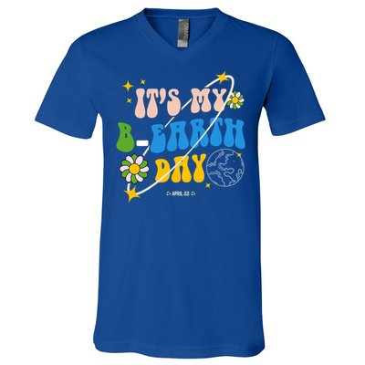 Earth Day Tee Its My Bcool Giftearth Day Funny Birthday Earth Day Gift V-Neck T-Shirt