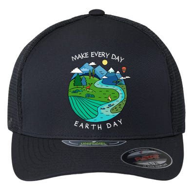 Earth Day Teacher Earth Day Funny Gift Planet Gift Flexfit Unipanel Trucker Cap