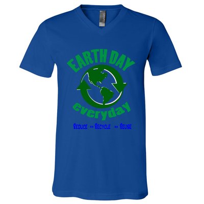 Earth Day Tee Everyday Is Earth Day Funny Gift V-Neck T-Shirt