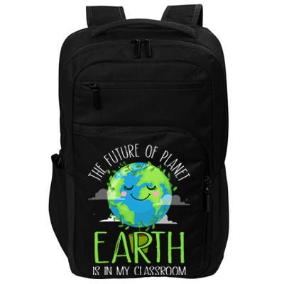 Earth Day Teachers 2024 Funny Classroom Impact Tech Backpack