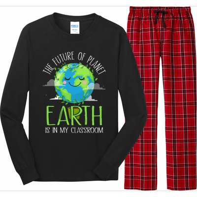 Earth Day Teachers 2024 Funny Classroom Long Sleeve Pajama Set