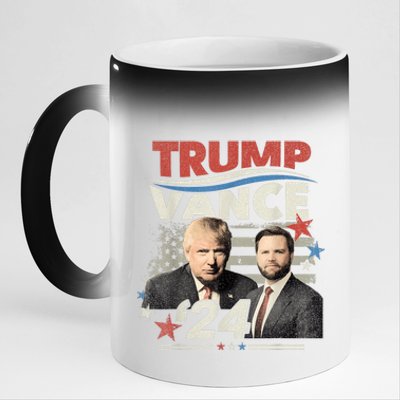 Election Donald Trump Jd Vance 2024 11oz Black Color Changing Mug