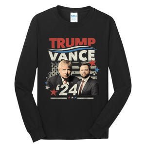 Election Donald Trump Jd Vance 2024 Tall Long Sleeve T-Shirt