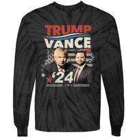 Election Donald Trump Jd Vance 2024 Tie-Dye Long Sleeve Shirt