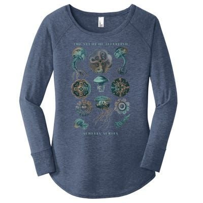 Earth Day The Study Of Jellyfish Women's Perfect Tri Tunic Long Sleeve Shirt