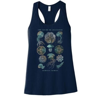 Earth Day The Study Of Jellyfish Women's Racerback Tank