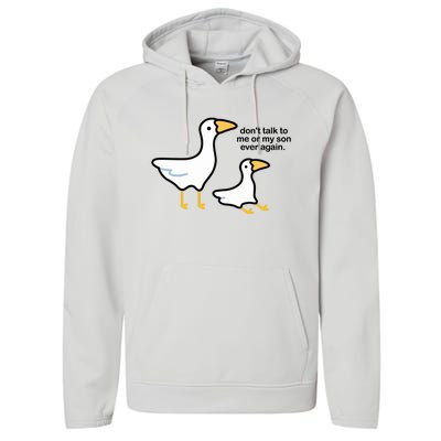 Eveoart DonT Talk To Me Or My Son Ever Again Performance Fleece Hoodie