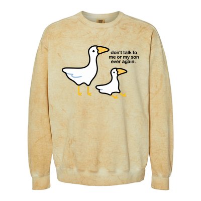 Eveoart DonT Talk To Me Or My Son Ever Again Colorblast Crewneck Sweatshirt