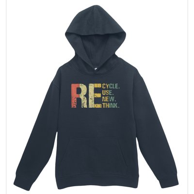 Earth Day Tee Recycle Reuse Renew Rethink Urban Pullover Hoodie