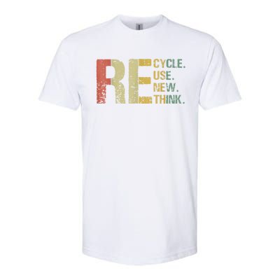 Earth Day Tee Recycle Reuse Renew Rethink Softstyle CVC T-Shirt