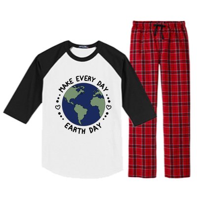 Earth Day Tee Make Everyday Earth Day Gift Planet Earth Day Gift Raglan Sleeve Pajama Set