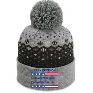 Easy Decision Trump 2024 Convicted Felon The Baniff Cuffed Pom Beanie