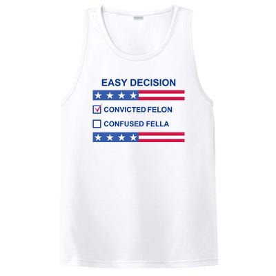 Easy Decision Trump 2024 Convicted Felon PosiCharge Competitor Tank