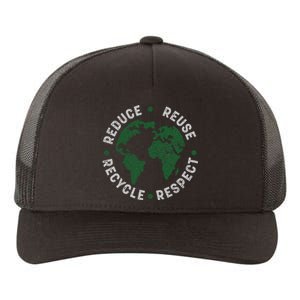 Earth Day Teacher Environment Day Recycle Earth Day Yupoong Adult 5-Panel Trucker Hat