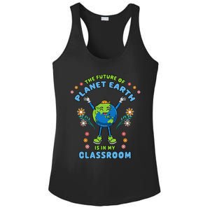 Earth Day Teacher The Future Of Earth Is In My Classroom Ladies PosiCharge Competitor Racerback Tank