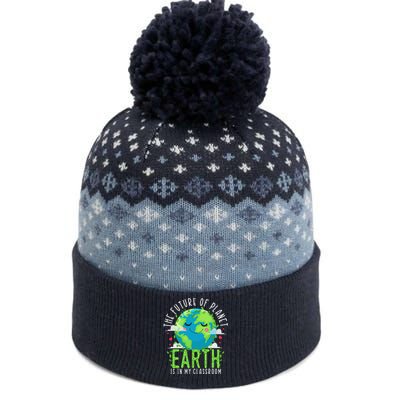 Earth Day Teachers Classroom Funny Teacher The Baniff Cuffed Pom Beanie