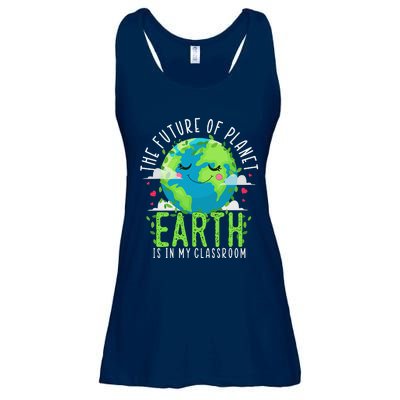 Earth Day Teachers Classroom Funny Teacher Ladies Essential Flowy Tank