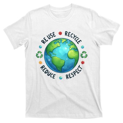 Earth Day Teacher Environment Day Recycle Earth Day T-Shirt