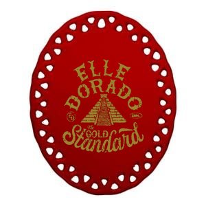 Elle Dorado The Gold Standard Ceramic Oval Ornament