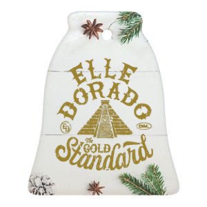 Elle Dorado The Gold Standard Ceramic Bell Ornament