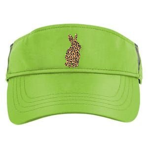 Easter Day Tee Easter Leopard Bunny Rabbit Palm Sunday Gift Adult Drive Performance Visor