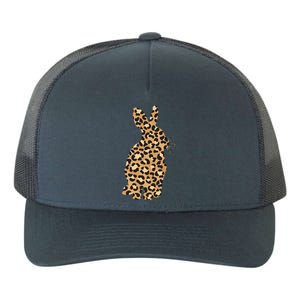 Easter Day Tee Easter Leopard Bunny Rabbit Palm Sunday Gift Yupoong Adult 5-Panel Trucker Hat