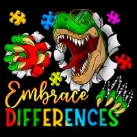 Embrace Differences T Rex Autism Design Mug