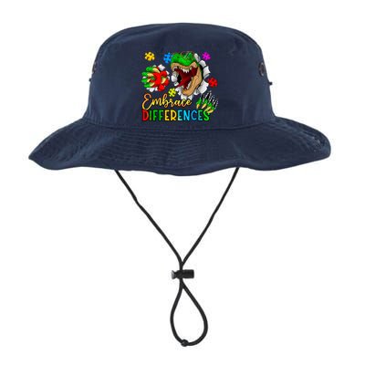 Embrace Differences T Rex Autism Design Bucket Hat