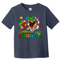 Embrace Differences T Rex Autism Design Toddler T-Shirt