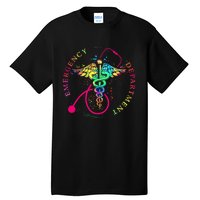 Emergency Department Tie Dye Ed Er Nurse Nursing Tall T-Shirt