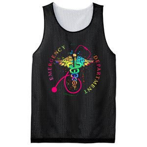 Emergency Department Tie Dye Ed Er Nurse Nursing Mesh Reversible Basketball Jersey Tank