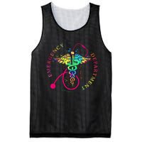 Emergency Department Tie Dye Ed Er Nurse Nursing Mesh Reversible Basketball Jersey Tank