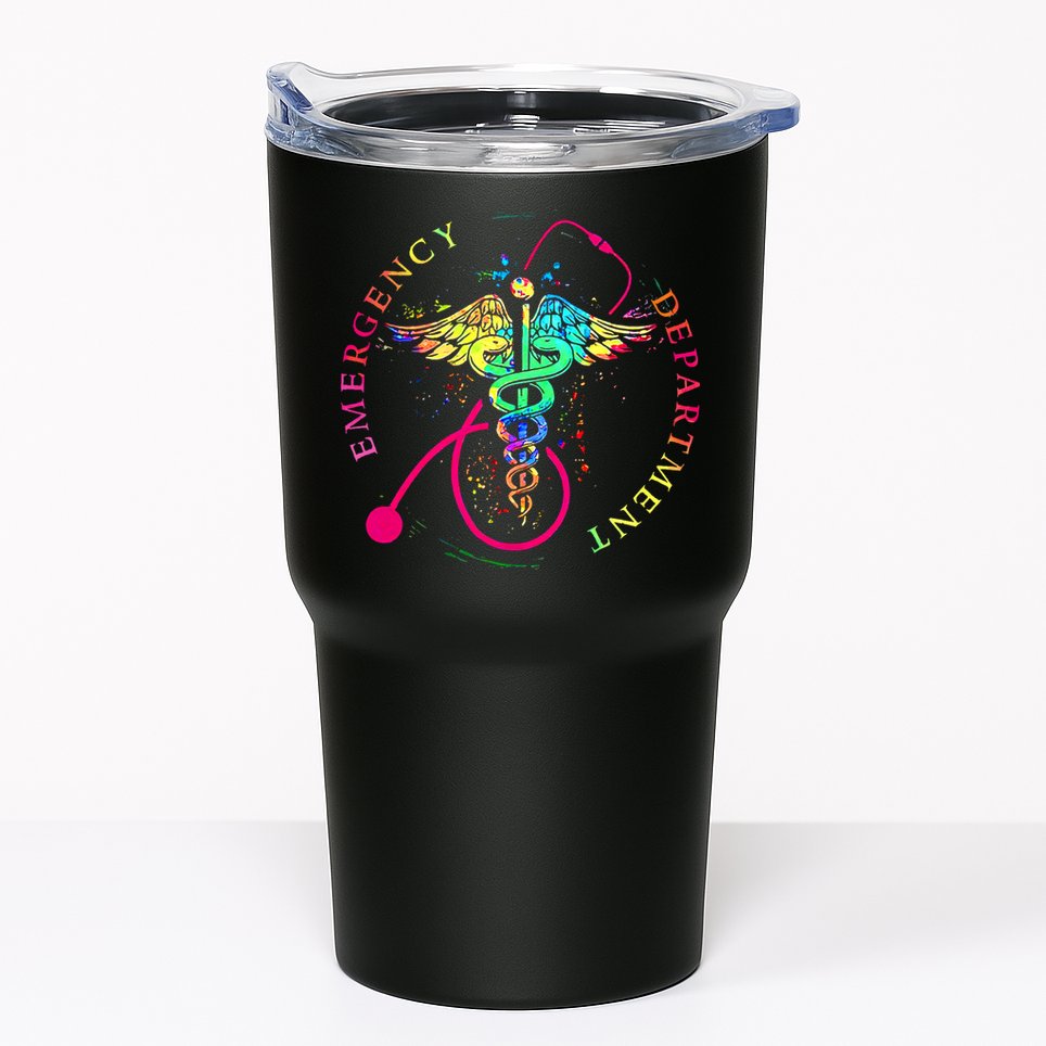 Emergency Department Tie Dye Ed Er Nurse Nursing Tumbler